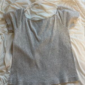 Brandy Melville Gray Crop Top